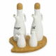 Oil Dispenser & Salt Shaker Set - 4 Pcs